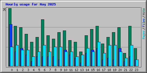 Hourly usage for May 2025